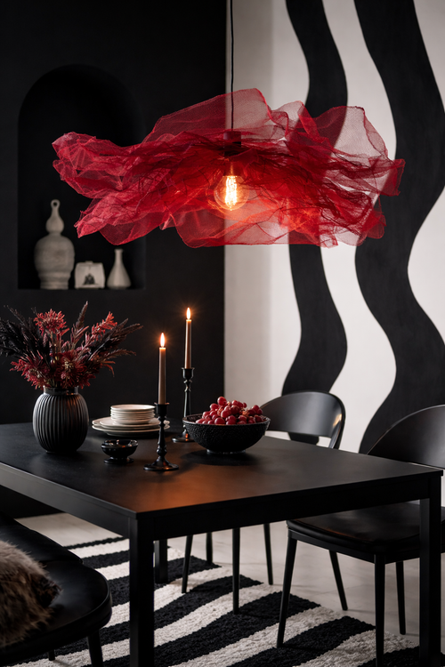 Design Lampenschirm "Rouge" - Handgefertigt und Einzigartig