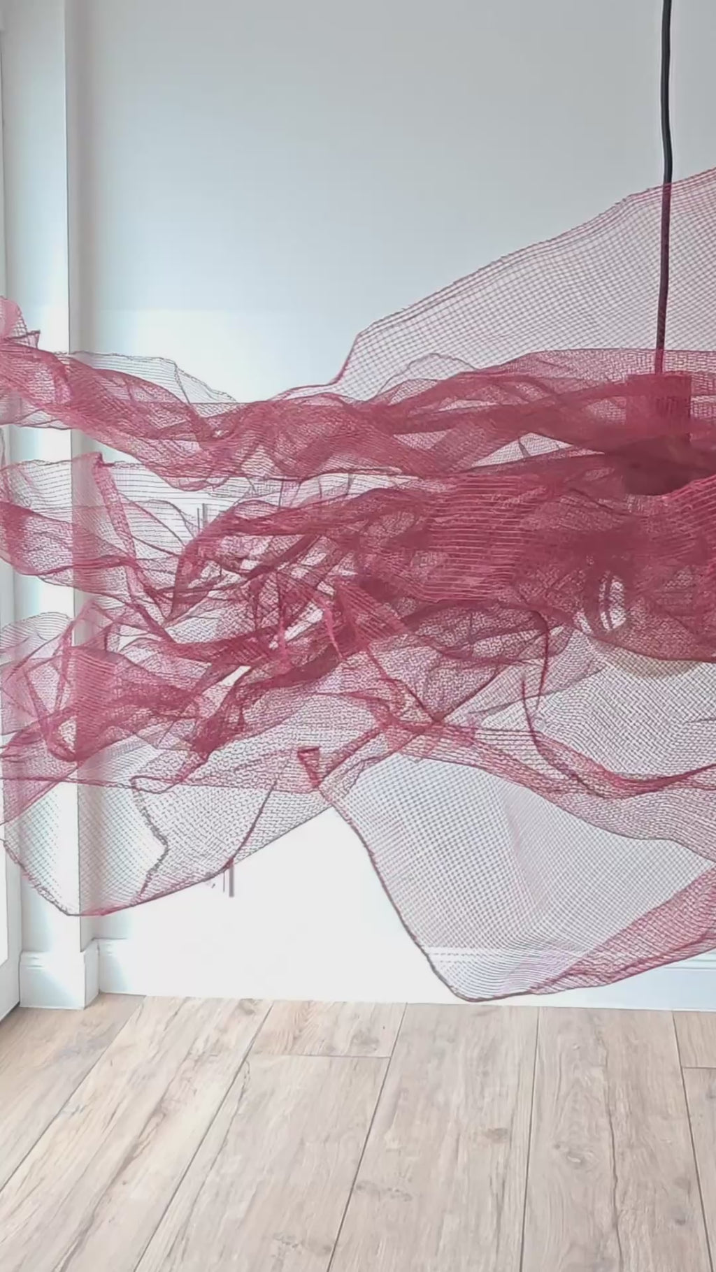 Design Lampenschirm "Rouge" - Handgefertigt und Einzigartig